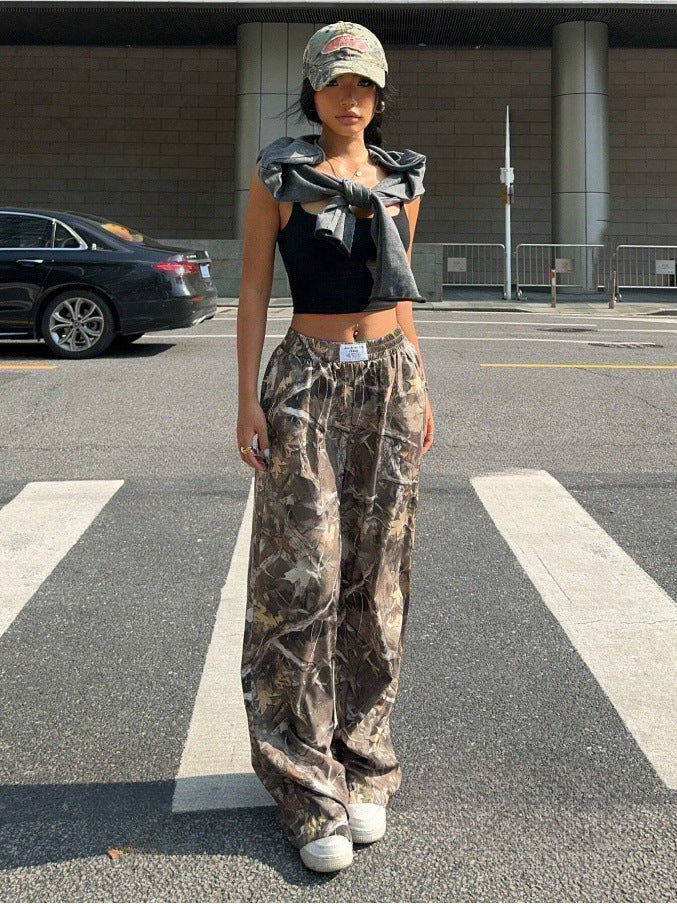PANTALON CARGO CAMOUFLAGE POUR FEMME