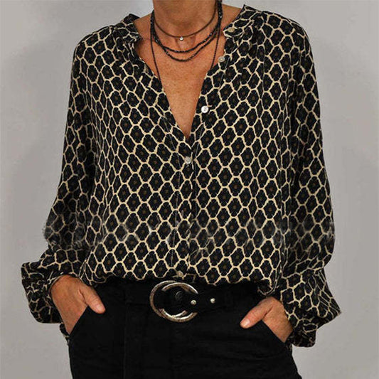 Chemise à Imprimé Losange