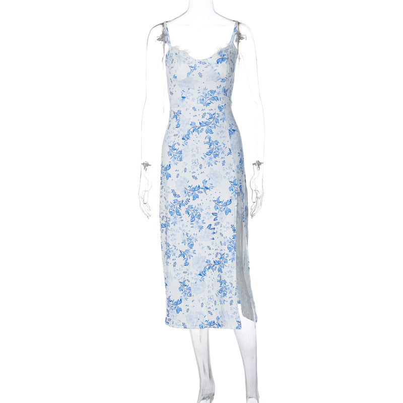 ROBE LONGUE FLEURIE EN DENTELLE
