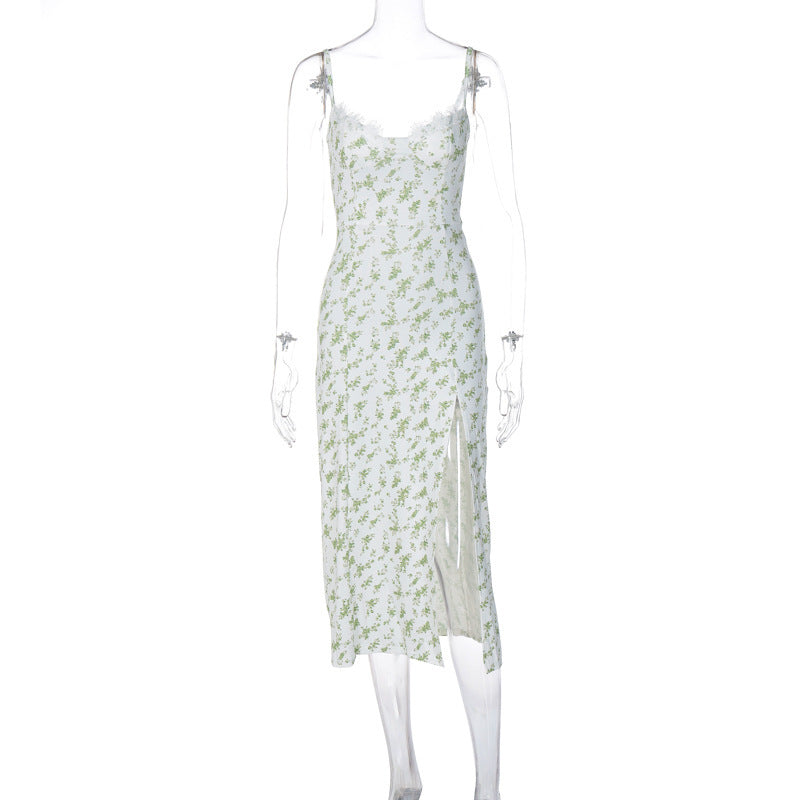 ROBE LONGUE FLEURIE EN DENTELLE