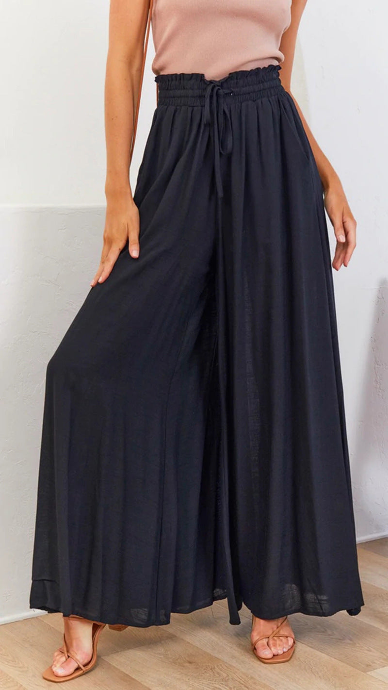 PANTALON DÉCONTRACTÉ POUR FEMME – COUPE LARGE ET STYLE TENDANCE