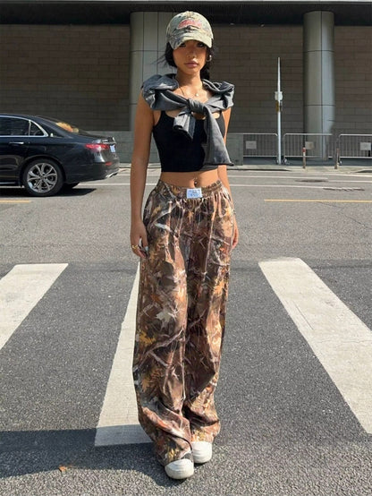 PANTALON CARGO CAMOUFLAGE POUR FEMME