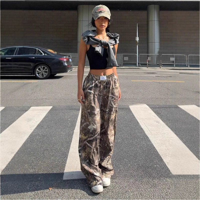 PANTALON CARGO CAMOUFLAGE POUR FEMME