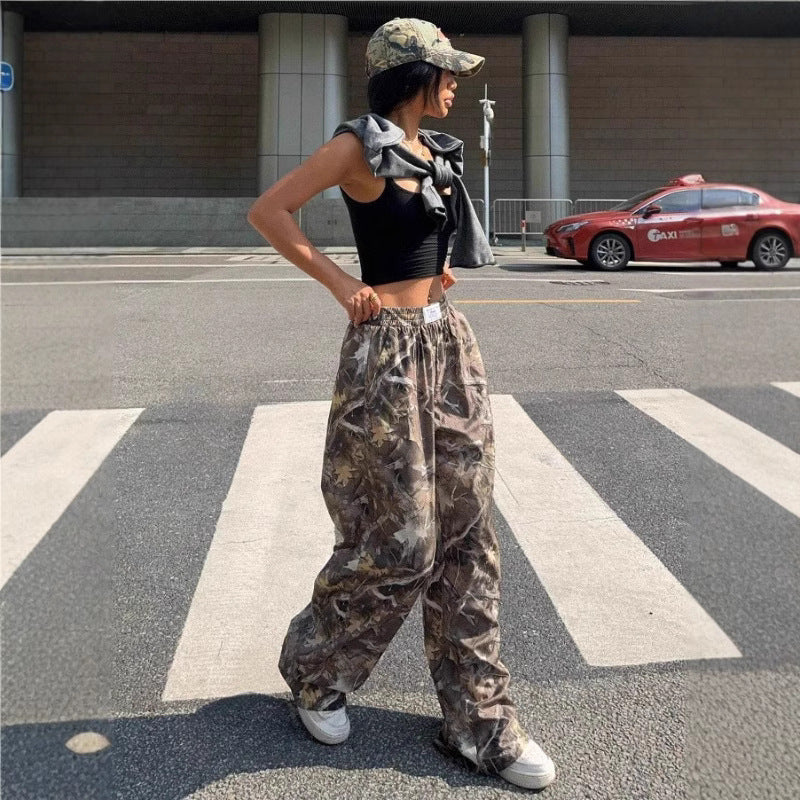 PANTALON CARGO CAMOUFLAGE POUR FEMME